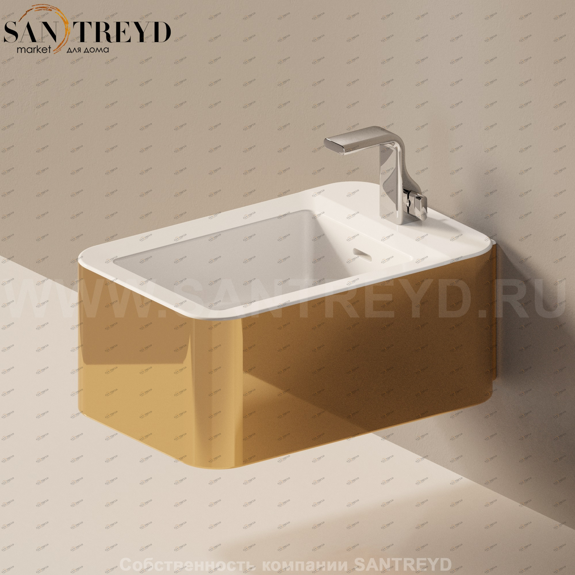 NL218GOLD Биде подвесное Nile Ceramica Flaminia