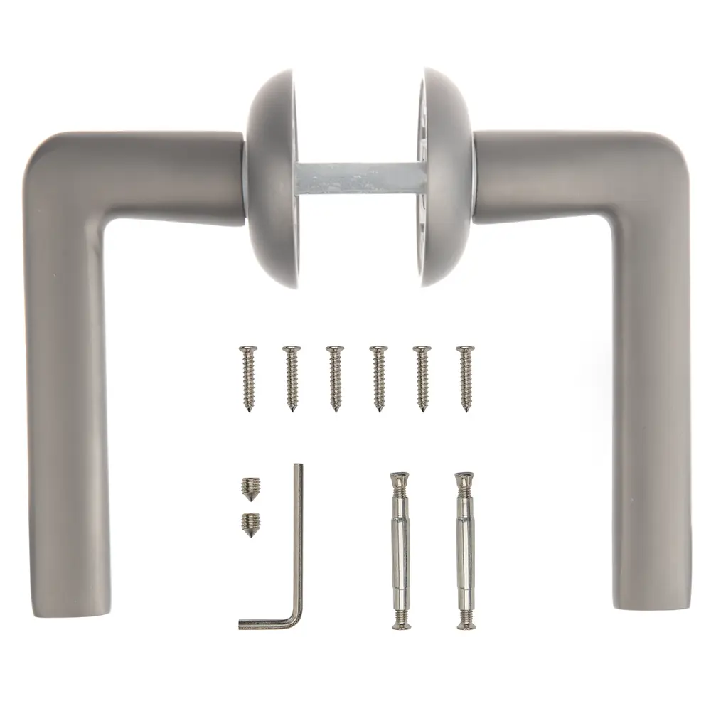 Дверные ручки Armex H-14083-А-GRF без запирания цвет графит 85082970 STLM-2164245  - Вид №1