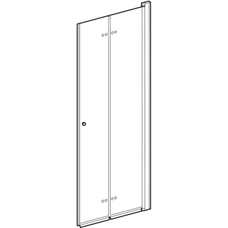 500.890.00.5 Складная дверь IDO Showerama 10-11 Geberit  - Вид №5