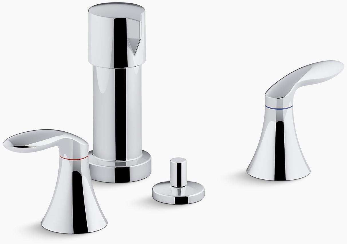 K-15286-4RA-CP Смеситель KOHLER Полированный хром 