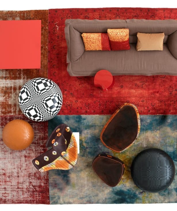 Круглый кожаный пуф MOROSO DEW ARCH-00009146 - Вид №3