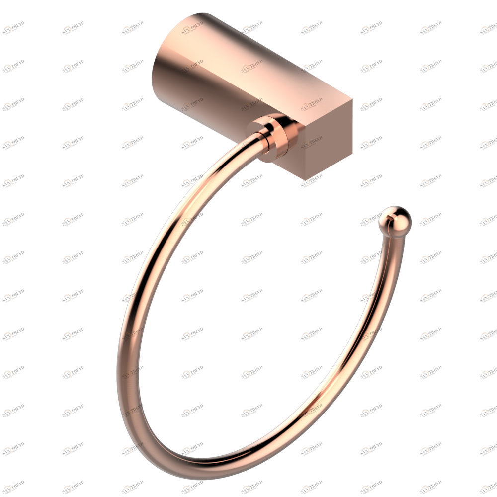 G6B-504N Полотенцедержатель-кольцо-Ø 180 мм одинарное Thg-paris Metamorphose с рукоятками Розовое золото G6B-504N CAT.F