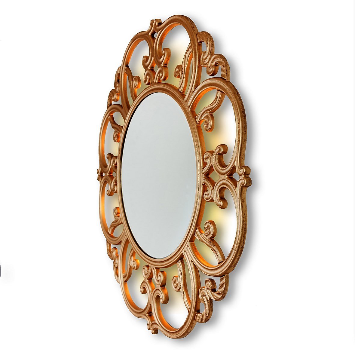 Бронзовое зеркало настенное TIFFANY IN SHAPE TIFFANY 00-3860108 Бронза - Вид №1