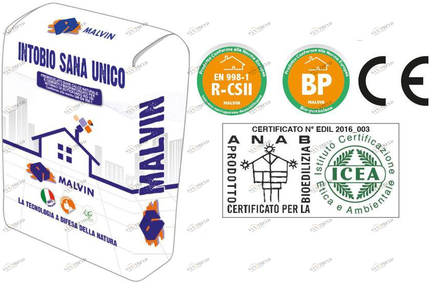 malvin Экологичная макропористая осушающая био-штукатурка sun-id-1404134