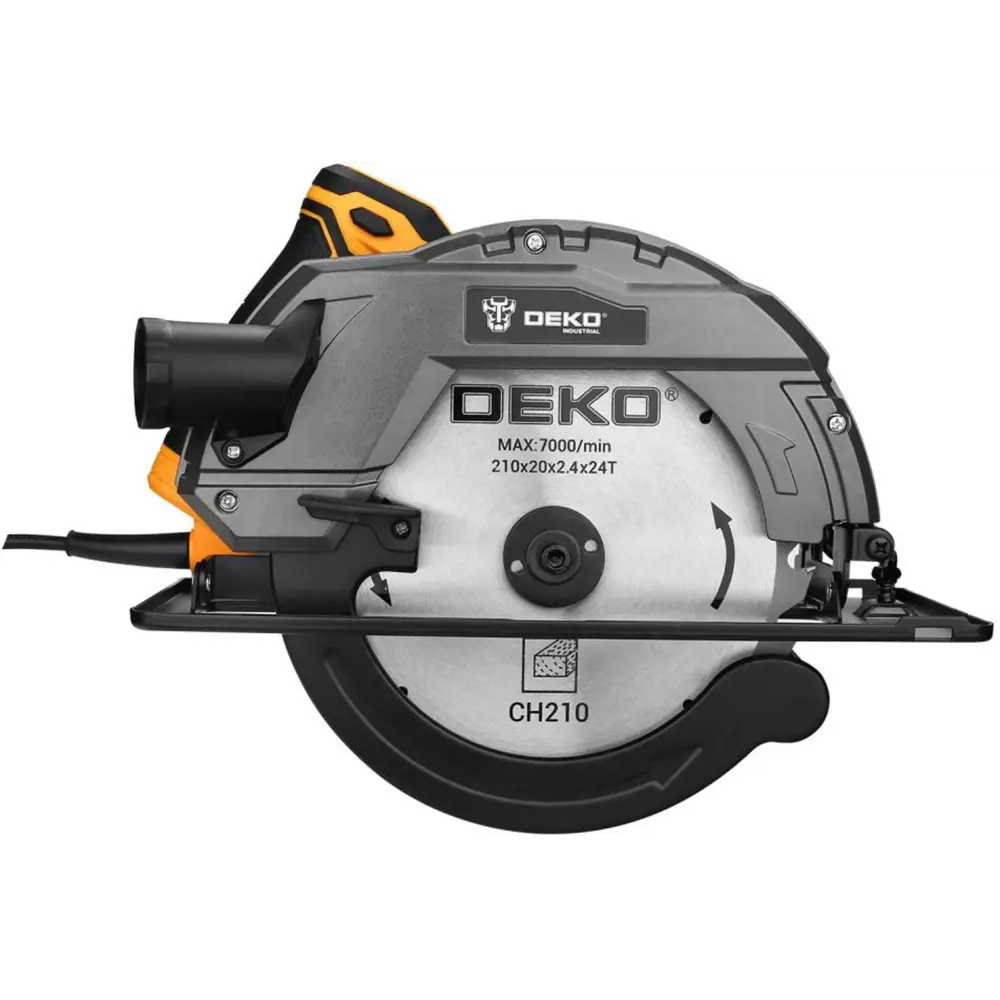 Циркулярная пила DEKO DKCS2300W — мощность 2300Вт для точных распилов 89370293 STLM-0846549 - Вид №1
