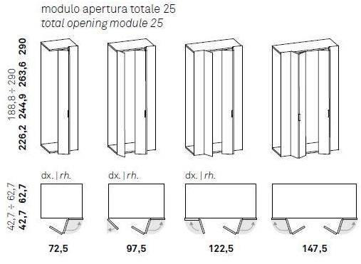 Caccaro Полностью открывающийся шкаф Core sun-id-1420833 - Вид №9