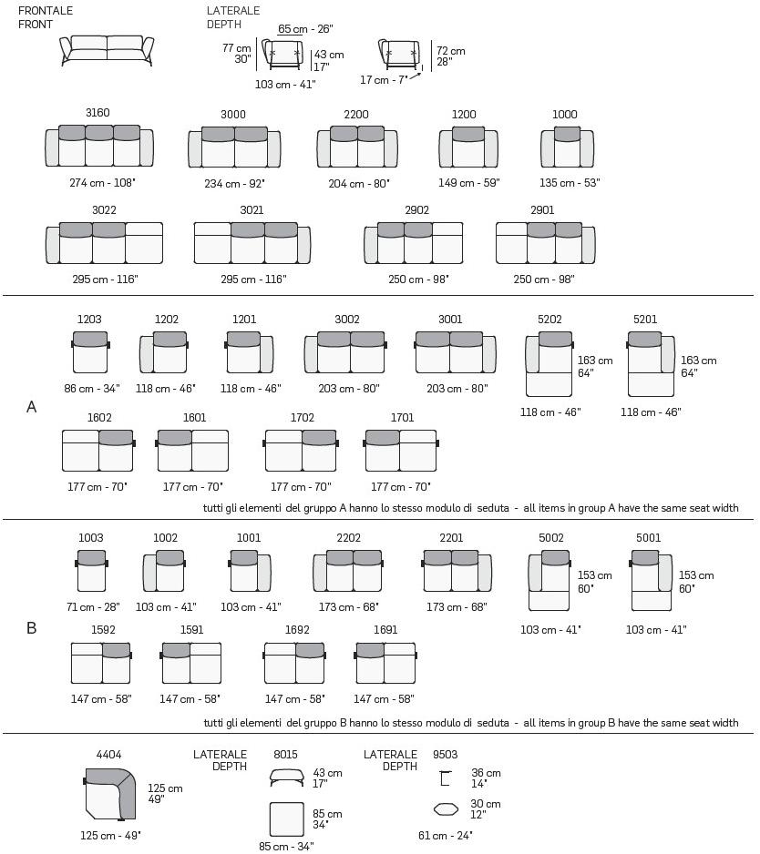 NICOLINE Модульный тканевый диван sun-id-1357175 - Вид №5