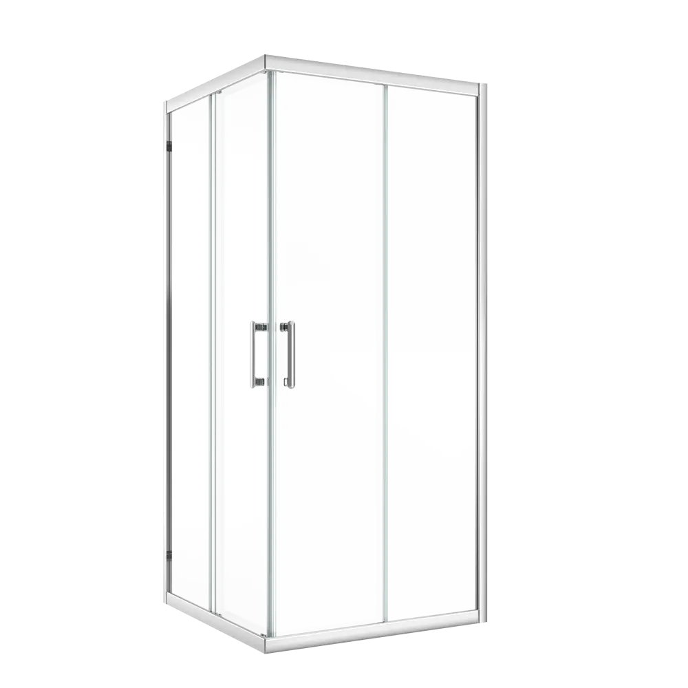Комплект стекол для душевой ширмы Sensea Easy 90x90 см прозрачное стекло, цвет профиля на выбор STLM-2089845 - Вид №1