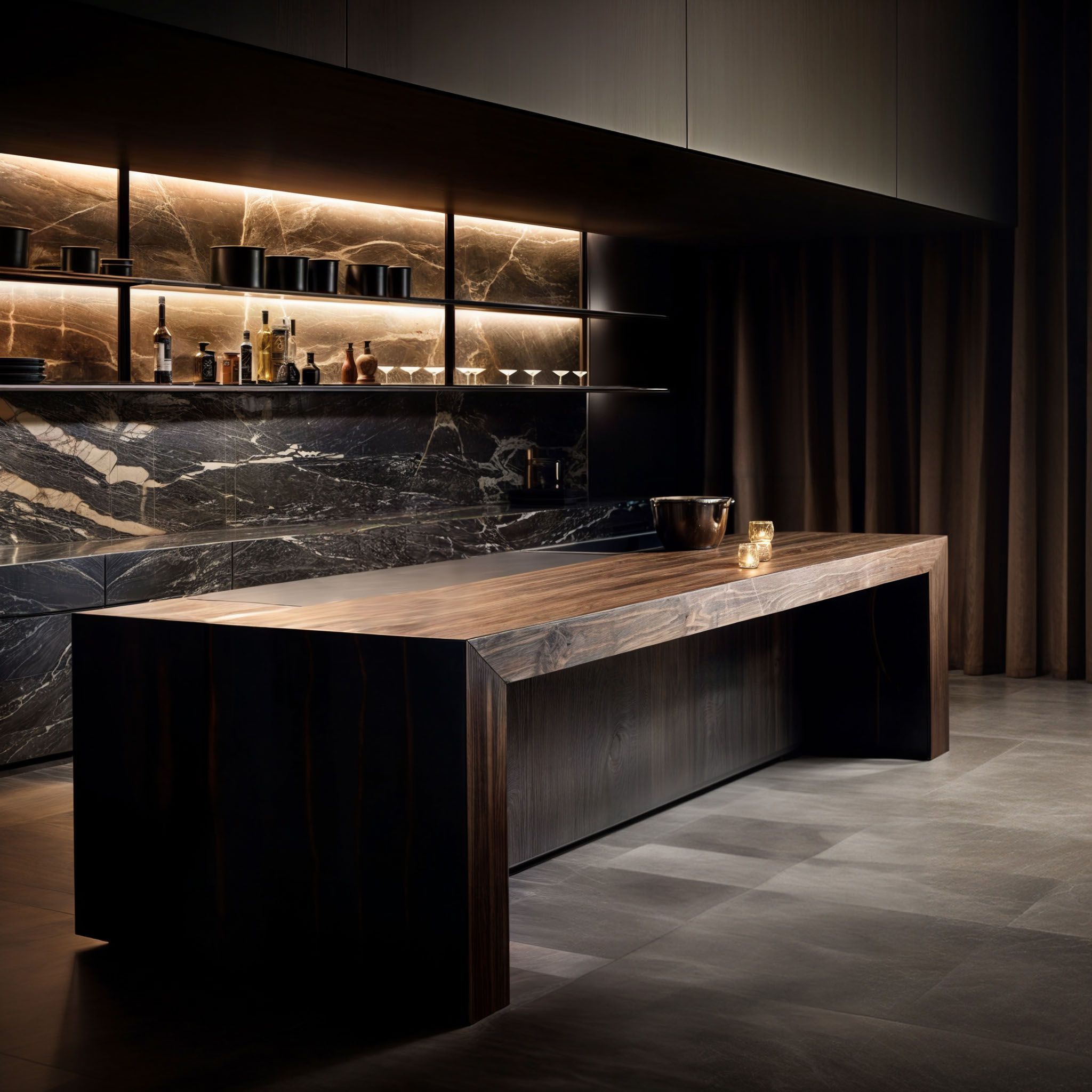 Кухня с островом Wayne Enterprises Home Collection WE-192 ARCH-00061034 - Вид №1