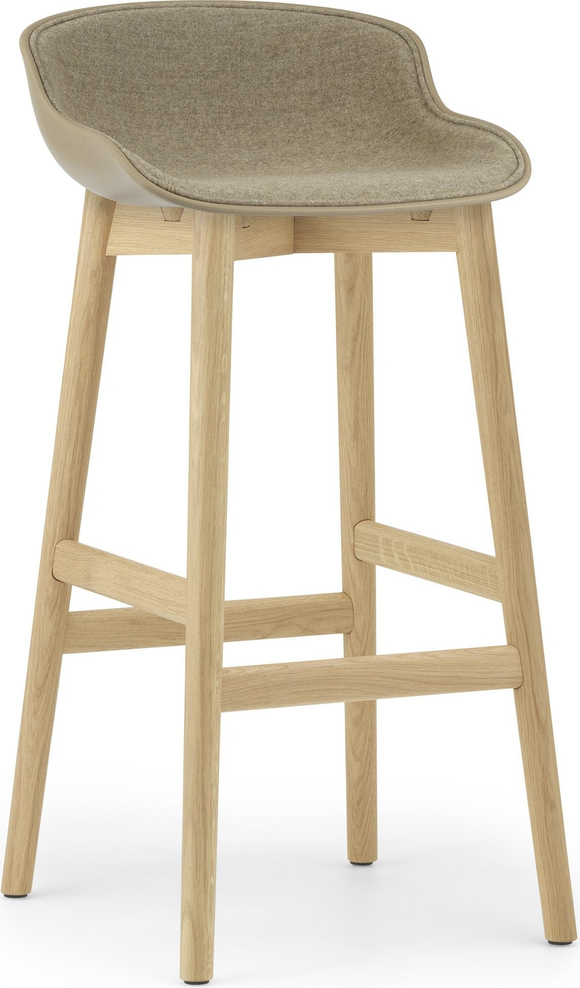 605195 Барный стул 75 см Передняя обивка Дуб Песочный / Synergy Normann Copenhagen Hyg 