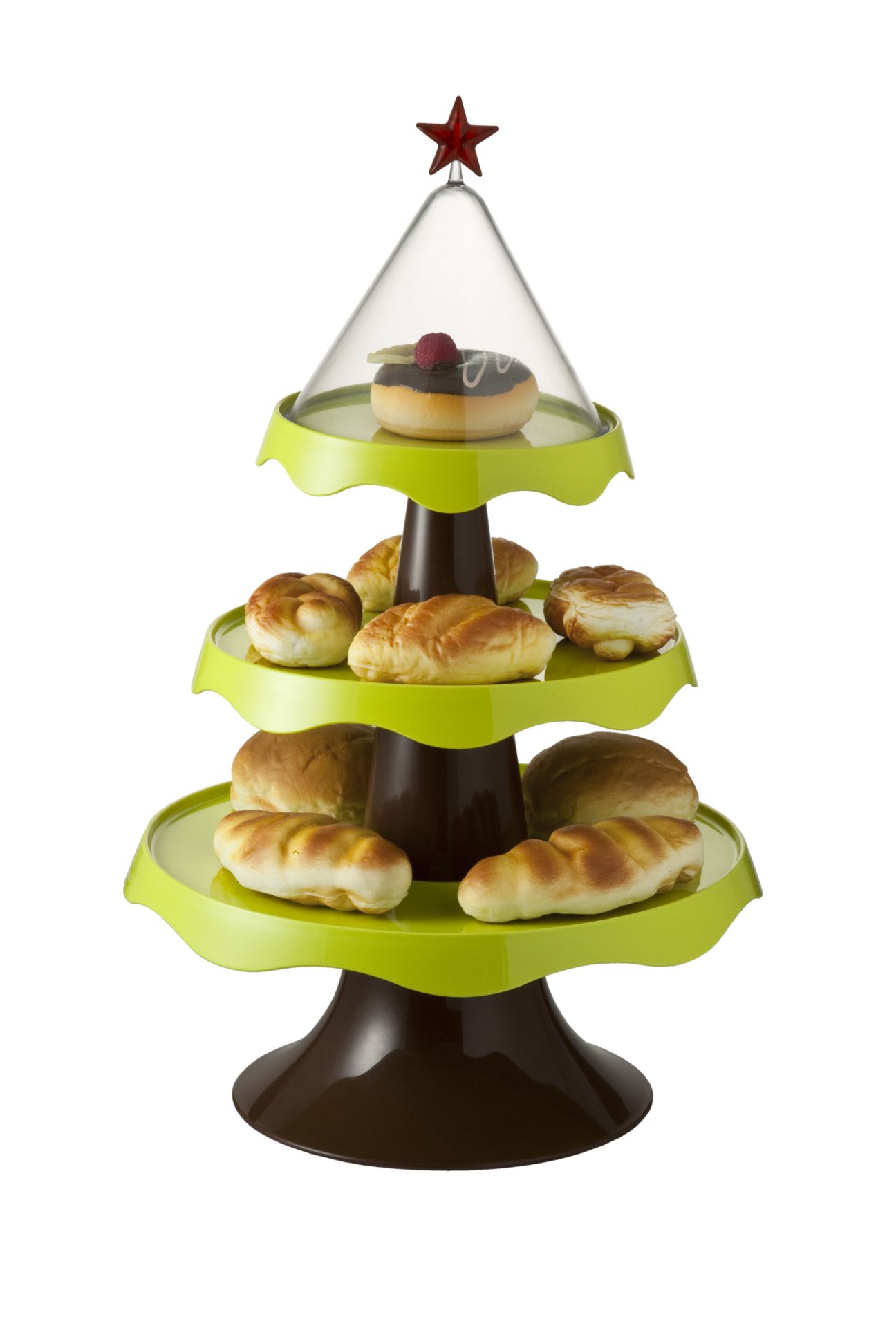 Этажерка подарочная Merry Tree зеленая Qualy QL10042GN - Вид №1