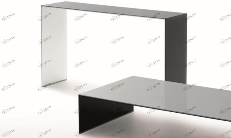 Glas Italia Прямоугольная хрустальная консоль Sio2 bridge sun-id-1404365