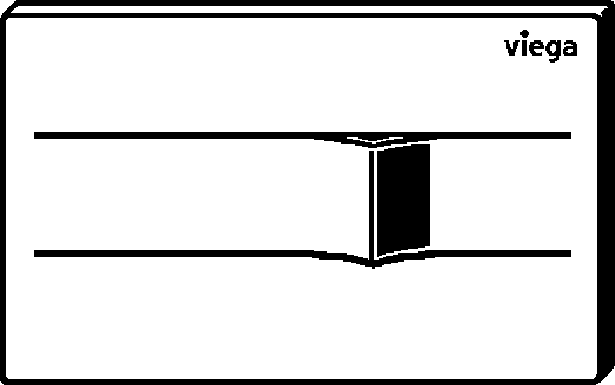 Viega Панель смыва Prevista для унитазов 8621.1 (773 533 1))  - Вид №2