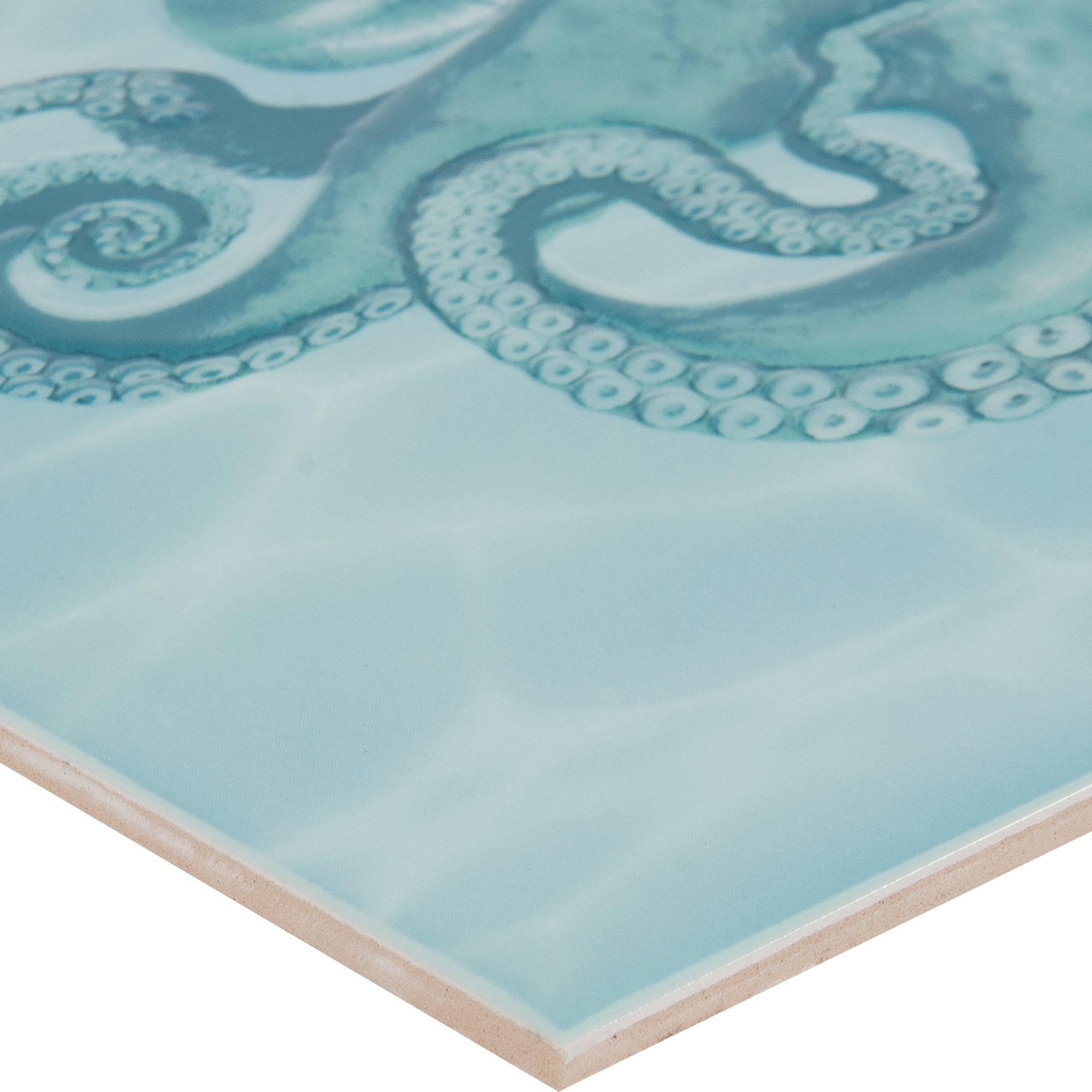 13335176 Декор « Осьминог» 24.9х36.4 см цвет голубой Лагуна Santreyd - Вид №1