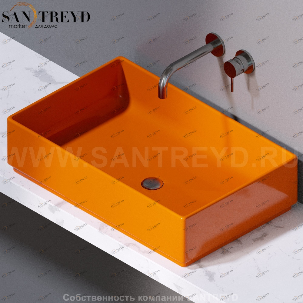 L620114 Накладная раковина на столешницу  прямоугольная A. e T. Italia Fly AeT ITALIA