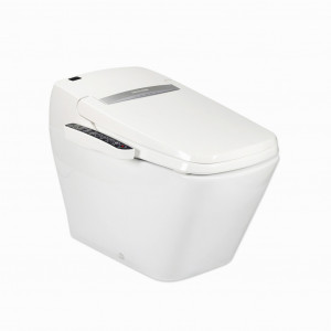 Электронный унитаз с кнопками управления SensPa Tankless TCB 8600G Round Керамика