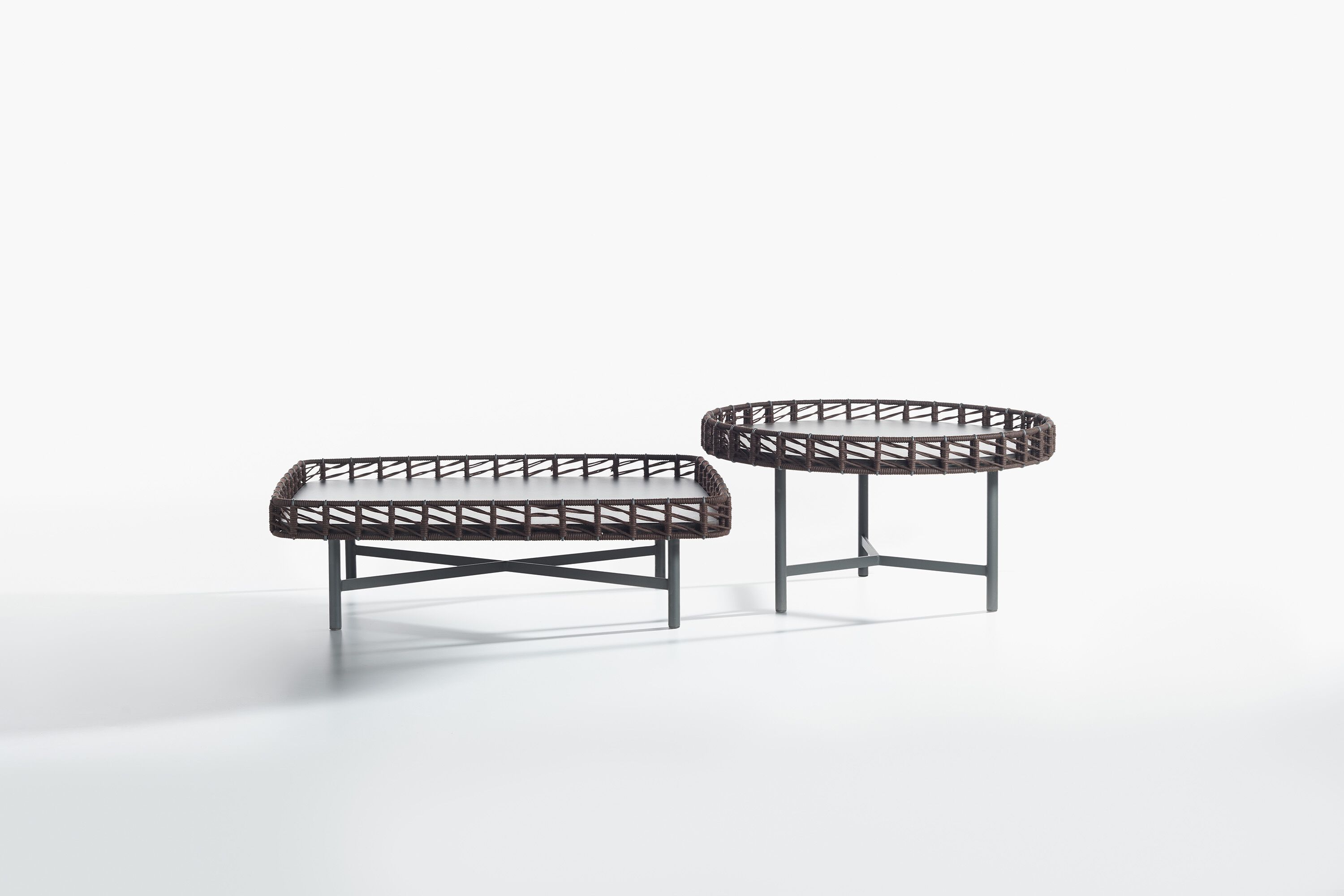 Прямоугольный садовый журнальный столик с верхней частью HPL Potocco Ropu ARCH-00150091 - Вид №1