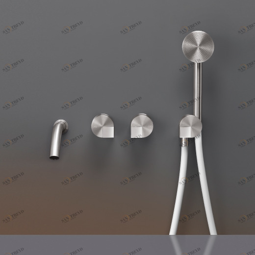 Настенные 2 смесителей, установленные для ванной с носиком L. 170 мм и ручной душ  DET35Y CEADESIGN 