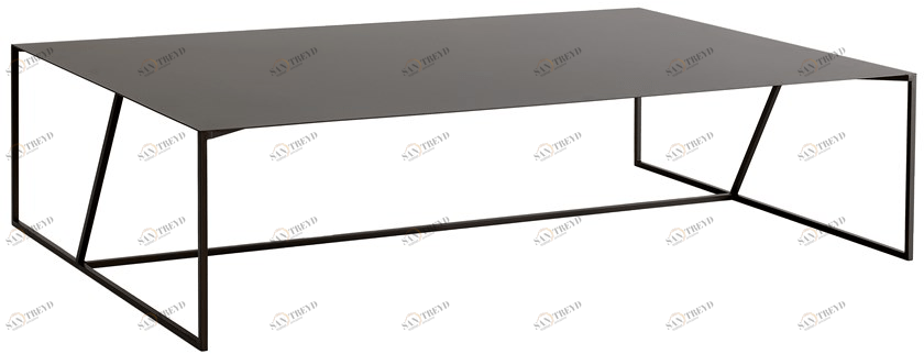 ASPLUND Лакированный прямоугольный металлический журнальный столик для гостиной Oblique sun-id-1448959