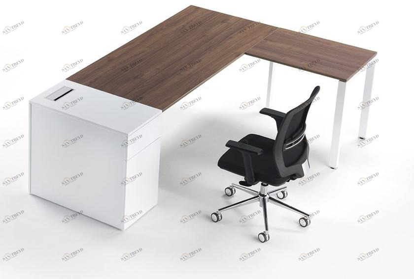 Ultom Исполнительный угловой письменный стол из меламина с ящиками 6x3 sun-id-1396678