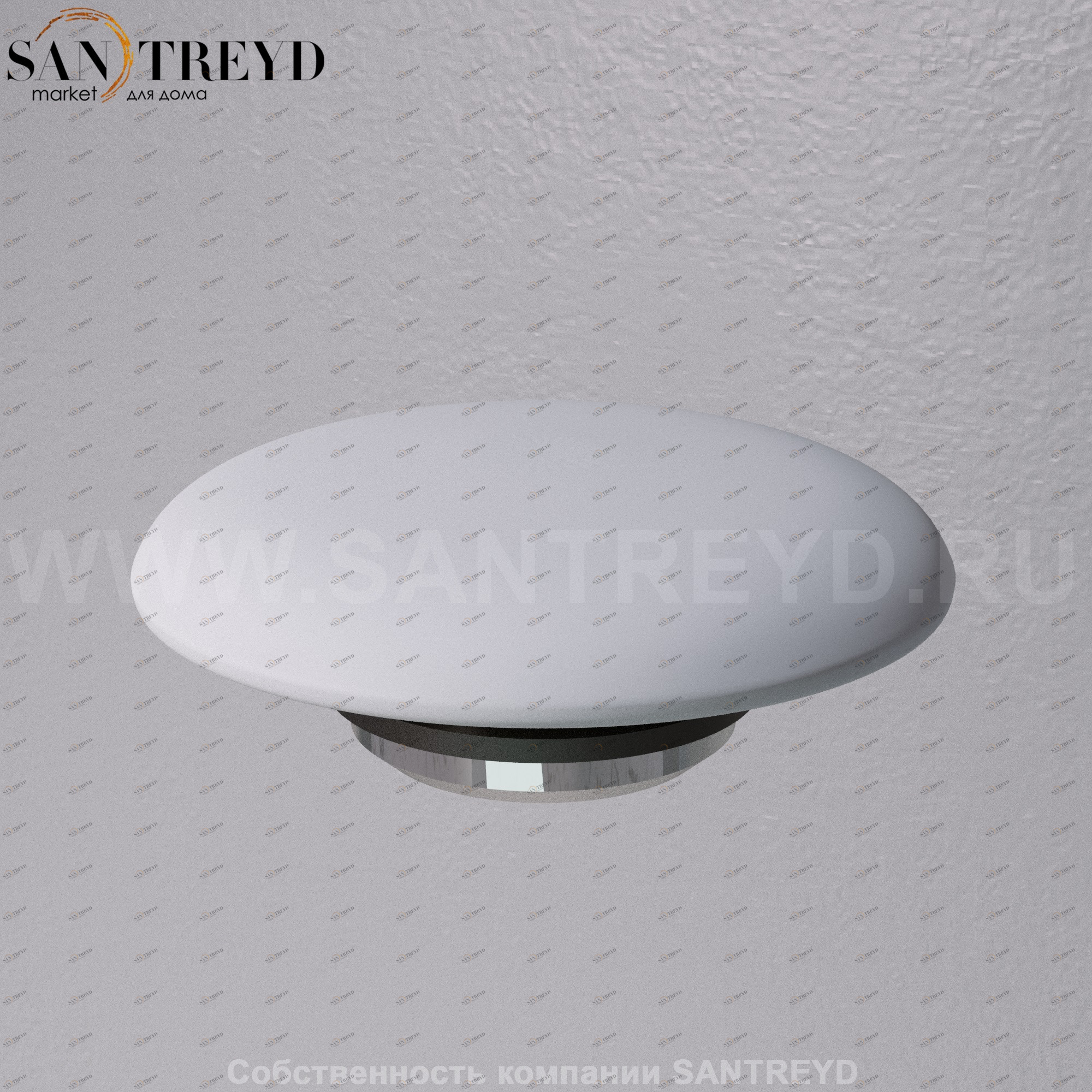 AeT ITALIA RICAMBI Крышка донного клапана с системой клик-клак серая A038.117 A038117