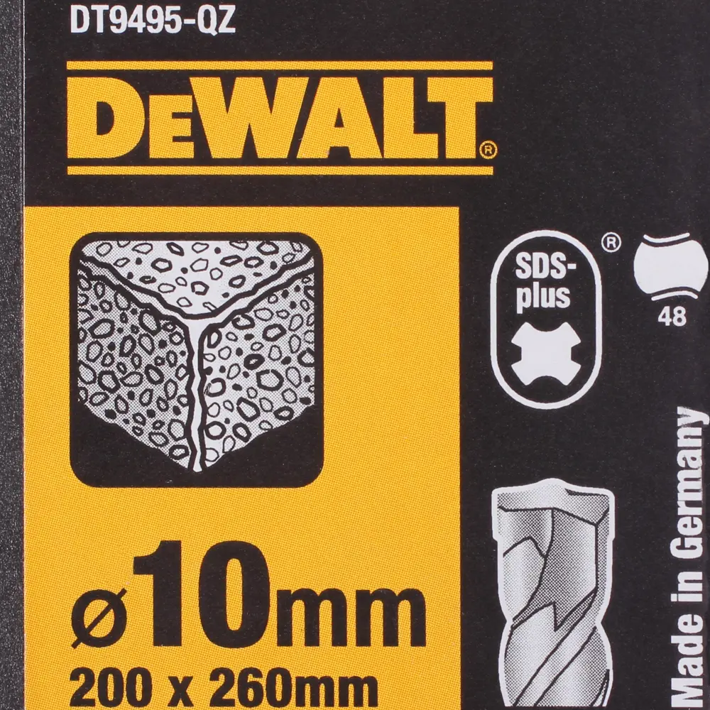 Бур по бетону SDS-plus 10х200х260 мм DeWalt DT9495 81990666 STLM-2029140  - Вид №3