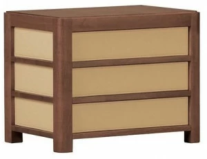 Morelato Прямоугольная прикроватная тумбочка из вишневого дерева с ящиками Fedele 1368