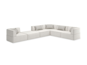 Модульный угловой диван из нубука