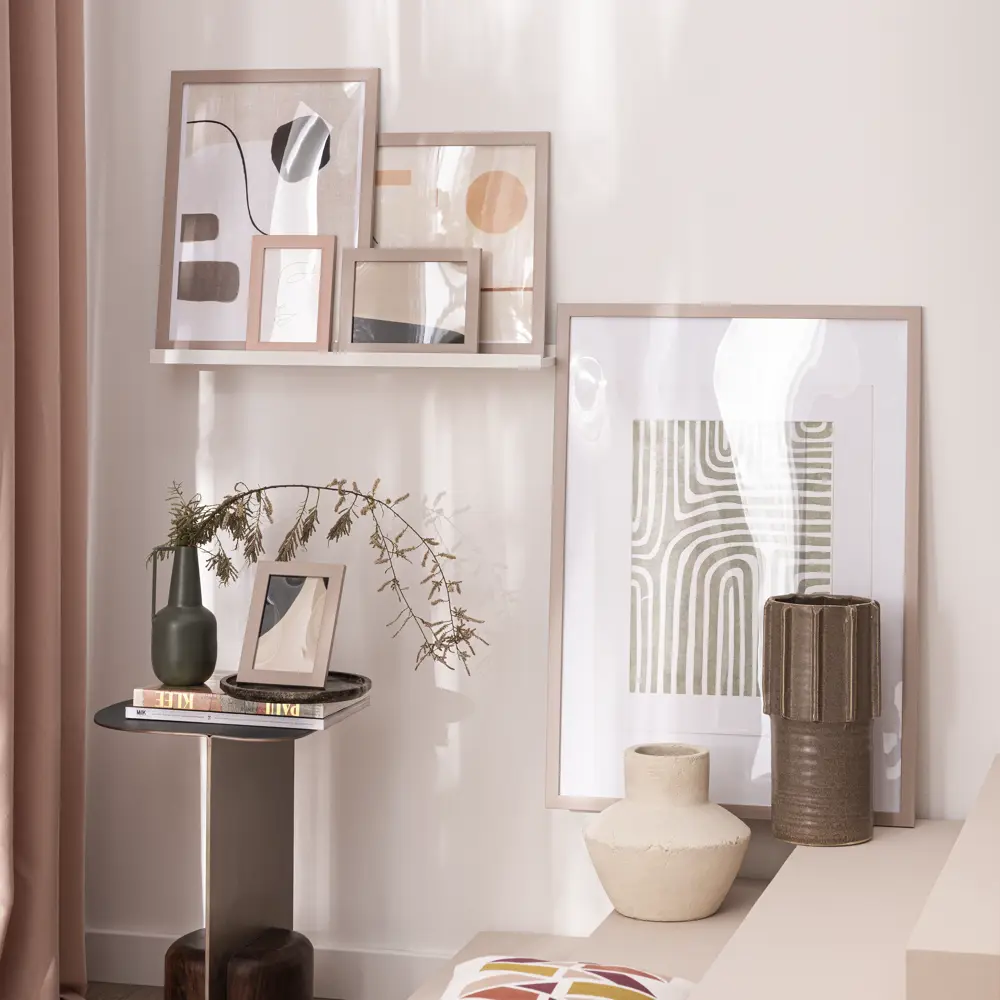 Настенная полка Spaceo White Marble для стильного интерьера 82877524 STLM-0037369 - Вид №6