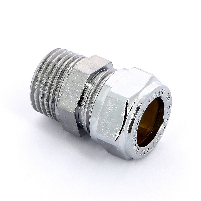 Муфта обжим-Н хромированная TIEMME 15х1/2" 1130036 - Вид №3