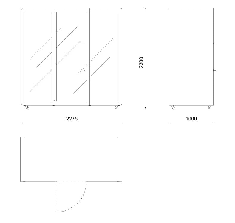 Мультимедийная акустическая офисная кабина Askia Kameleon ARCH-00051563 - Вид №9