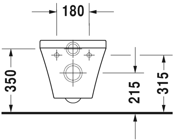 2571092000 Подвесной унитаз настенный Белый Duravit Durastyle Германия - Вид №5