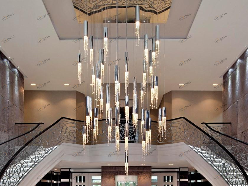 ILFARI Подвесной светодиодный светильник прямого света из металла с кристаллами swarovski® Sexy crystals Customized