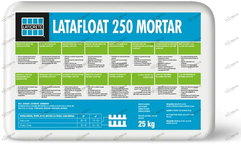 LATICRETE Армированный фиброй раствор для стяжек Malte per la preparazione dei supporti e massetti sun-id-1384194
