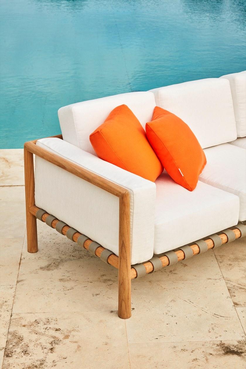 Unopiù Садовый диван 3 мест со съемным чехлом из ткани Pevero Pevdi2p - Вид №2