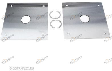 Монтажные пластины из нержавеющей стали (2шт) Flexible hose Россия MPV