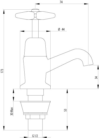 62 Кран для бассейна Kowhai Methven  - Вид №1
