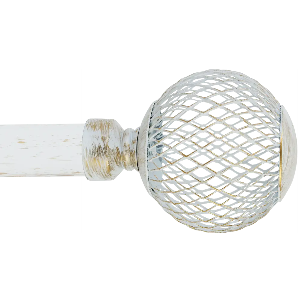 Наконечник Orbis Шар сетка металл цвет серебро 7.6 см 1шт. 86015668 STLM-2058529  - Вид №1
