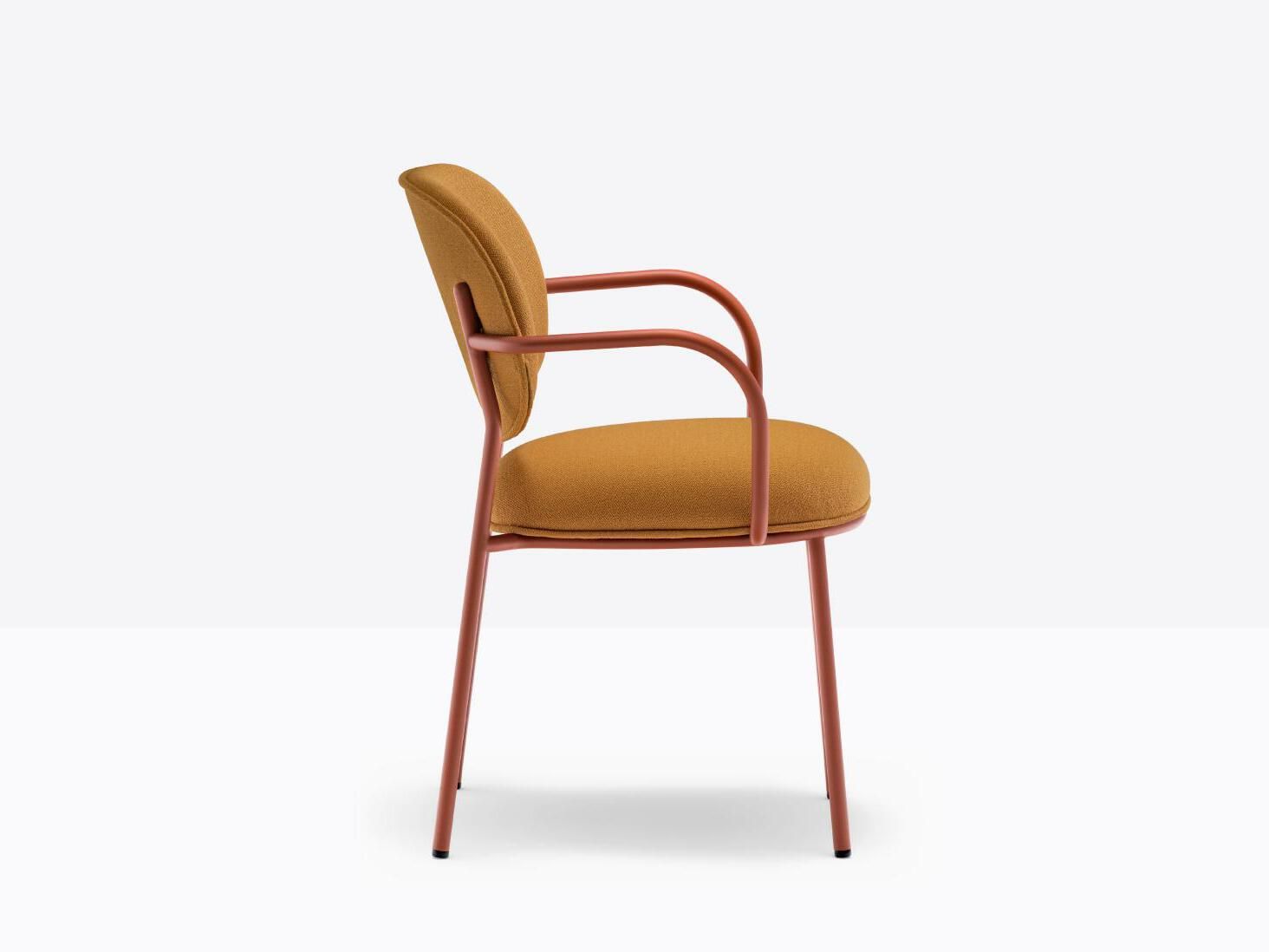 Мягкий тканевый стул с подлокотниками Pedrali Stiel ARCH-00085183 - Вид №2