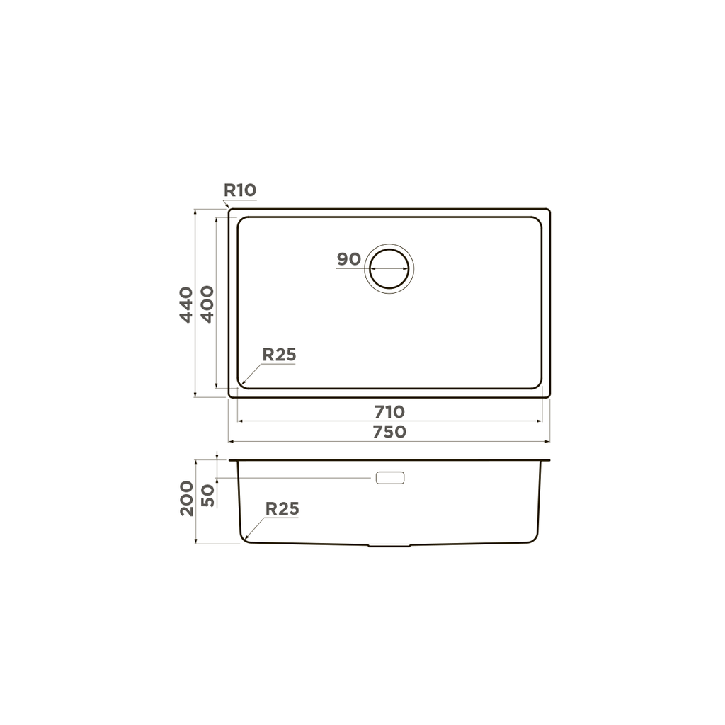 Кухонная мойка Tadzava 75-U/I IN OMOIKIRI 4993501 - Вид №4