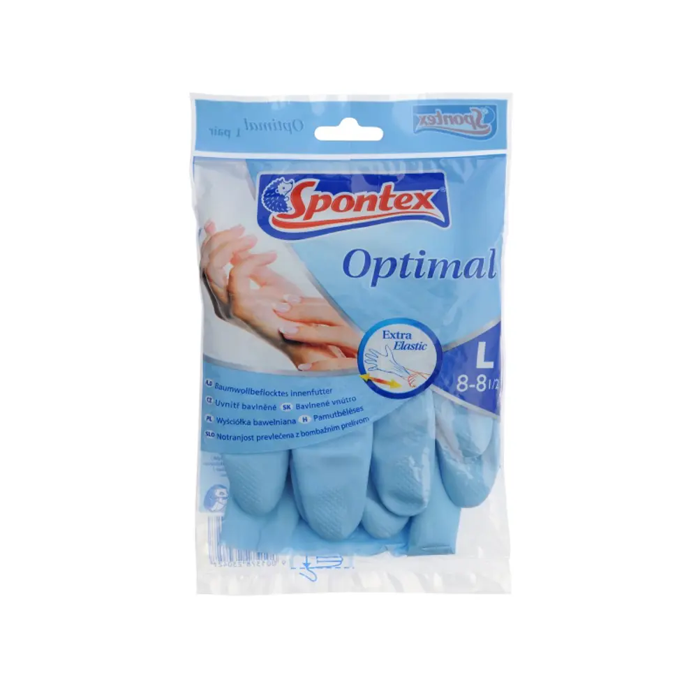 Перчатки Spontex Optimal хлопковые со вставкой, разм. L 84177007 STLM-2192907 