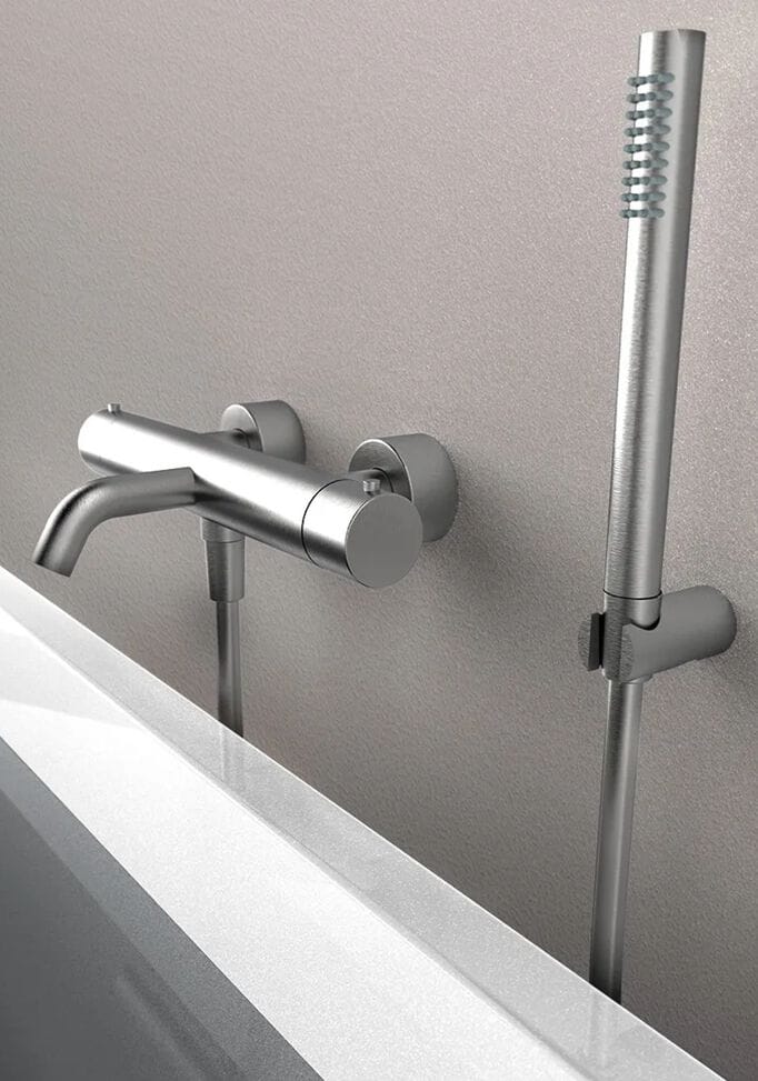Настенный смеситель для ванны с ручным душем Ercos Stilox ARCH-00128872 - Вид №1