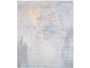 Прямоугольный ковер ручной работы из шерсти и шелка