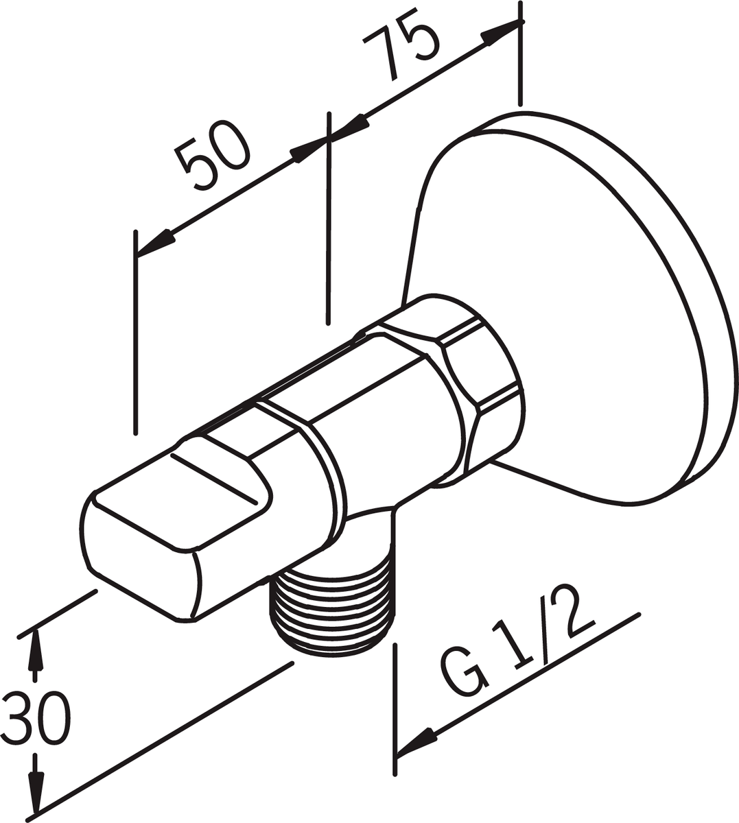 Oras 2170 Клапан стиральной машины 2170  Хром  - Вид №2
