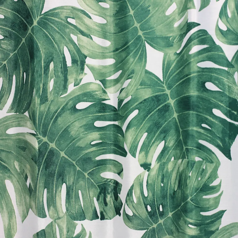 Штора для ванны Bath Plus Jungle Palm 180x200 см полиэстер цвет бело-зелёный 84738084 STLM-2203111 CHARME GREEN - Вид №2