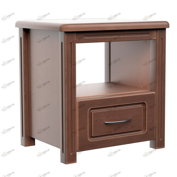 Тумбочка прикроватная для спальни коричневая "Венера" DREAMLINE  173385 Коричневый 