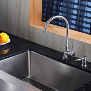 KHF200-30-KPF2160-SD20 Накладная раковина на столешницу  прямоугольная Krausru