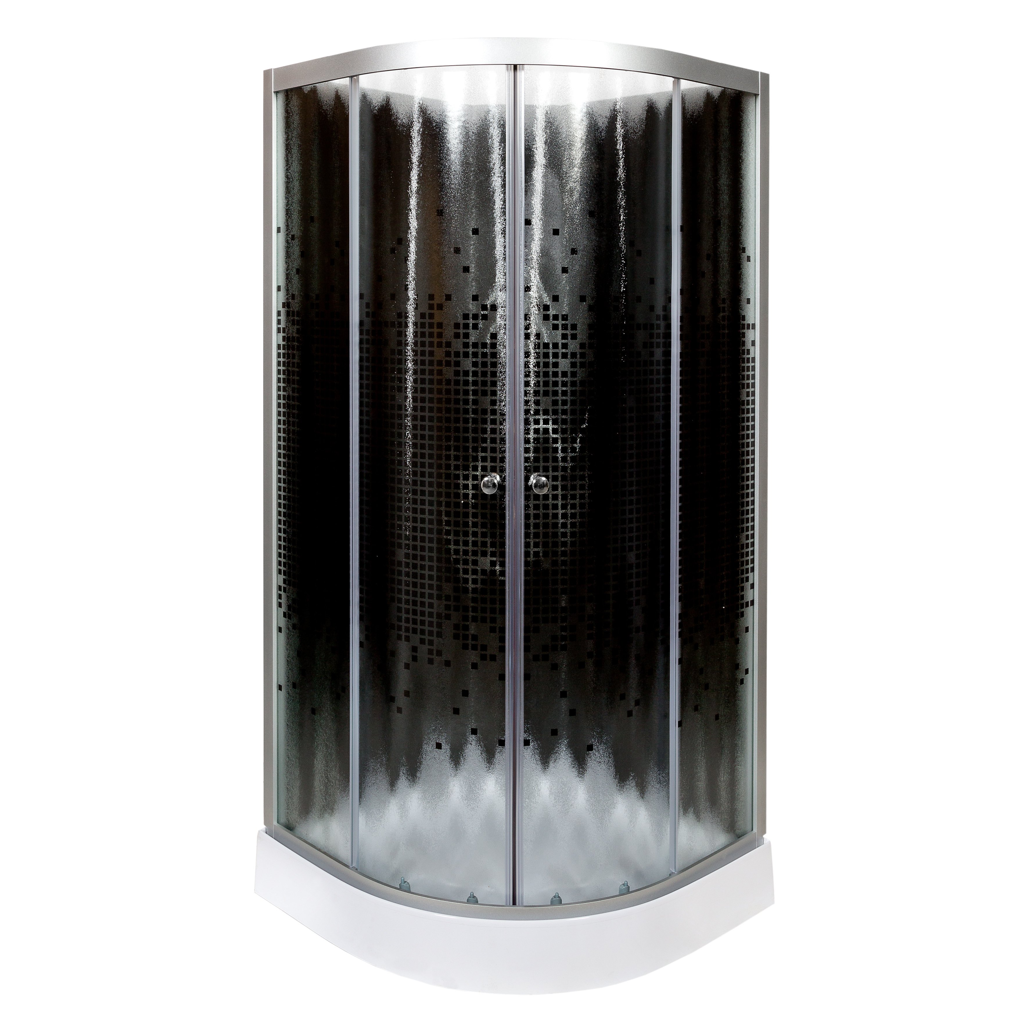 BМ4510 N с гидромассажем BLACK Душевая кабина DETO Серия ВМ L 809 N без крыши BLACK - Вид №12