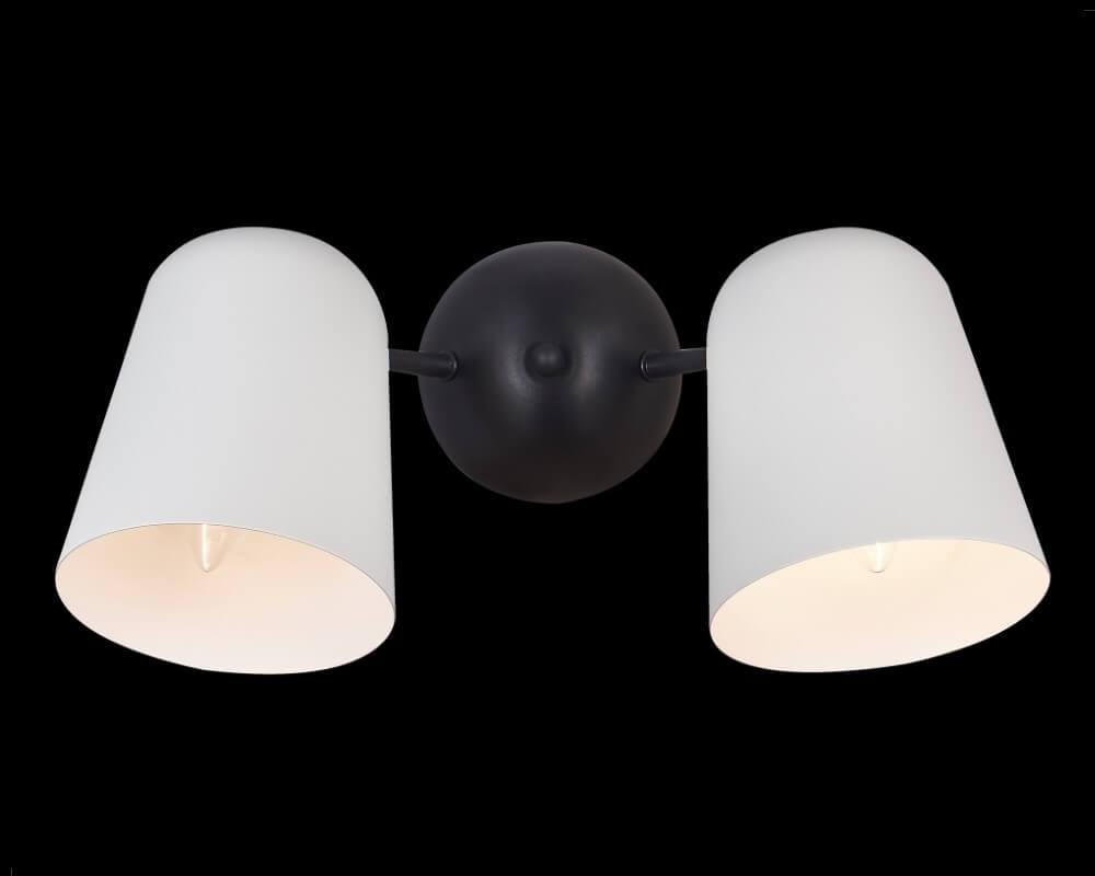 Бра настенное черно-белое Crystal Lux Enrique AP2 ENRIQUE AP2 CRYSTAL LUX ENRIQUE 00-3931753 Белый  - Вид №1