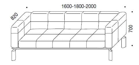 Кожаный диван capitonné Martex программное обеспечение ARCH-00127313 - Вид №2